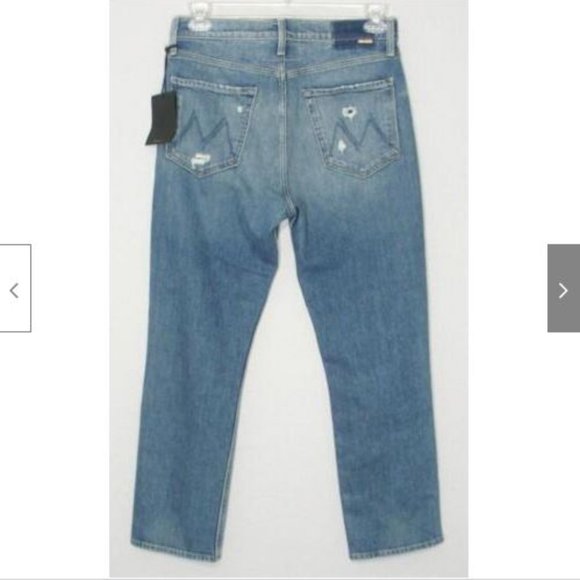 NWT Mother High Waisted Rider Ankle Jeans Far Beyond the Sky 30 - Picture 7 of 12